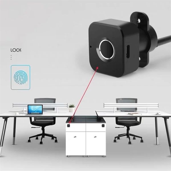 Halbleiter-intelligentes Schubladenschloss, intelligentes Schrank-Fingerabdruck-Türschloss, digitale Sicherheit, schlüsselloses elektrisches USB-Ladeschrankschloss 201013