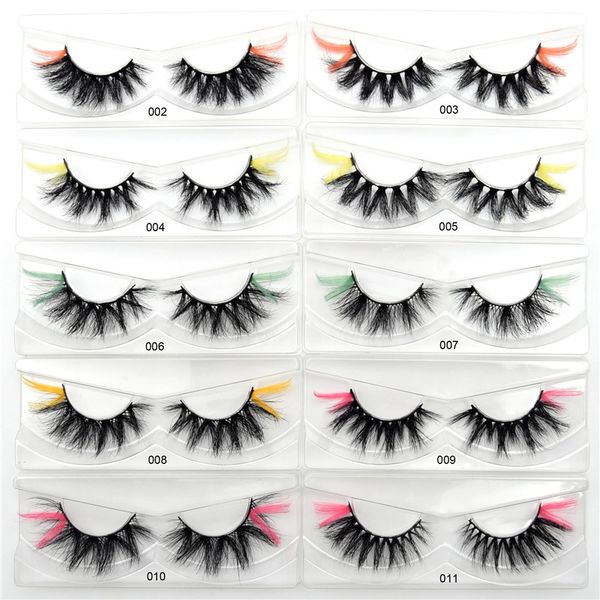 

mink lash color mink lashes cruelty-3d false eyelash colorful eyelashes