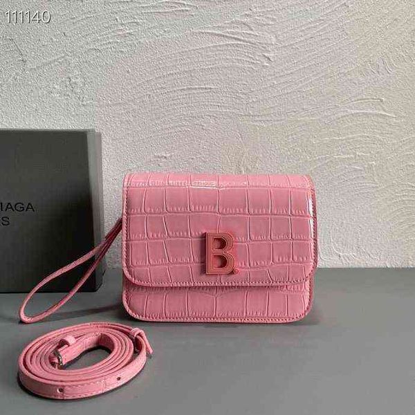 

2021 new b family crocodile pattern trend tofu box bag