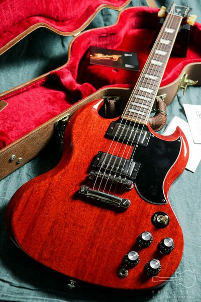

s g standard '61 2019 vintage cherry electric guitar