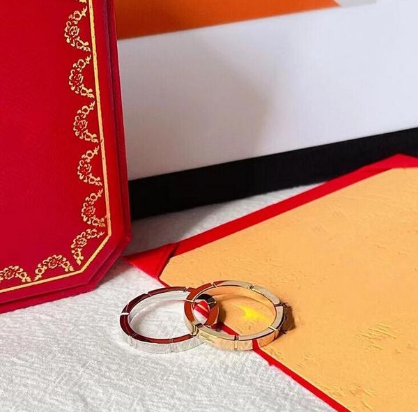 

designer band rings fashion women jewelry gold letter 2 color wedding ring womens gifts luxury classic couples rings ornaments, Silver