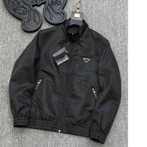 

spring and autumn men's designer jacket luxury quality youth long sleeve zipper casual short jackets simple versatile 3 color men', Black;brown