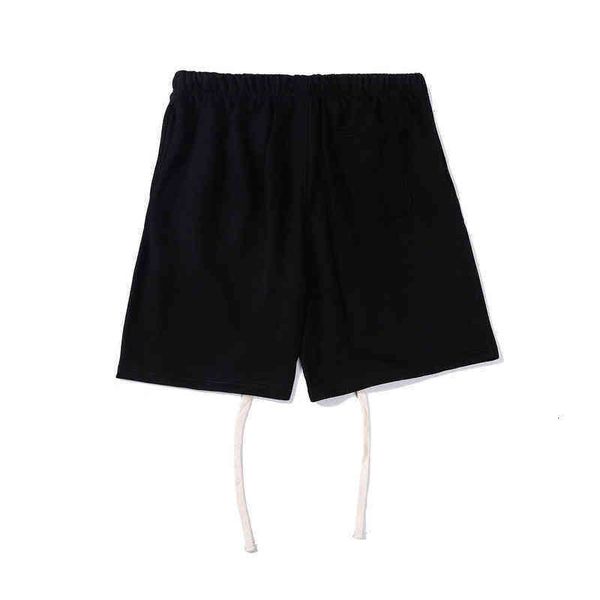 

double thread essentials fashion brand american loose men's five point short pants party cool versatile fit hip hop sports spring summe, White;black