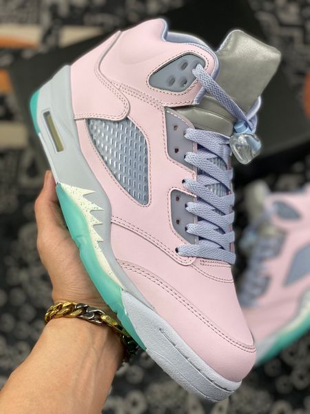 

jumpman 5 easter basketball shoes regal pink ghost copa sneakers retro green bean jade horizon authentic 5s men women athletic sports shoes