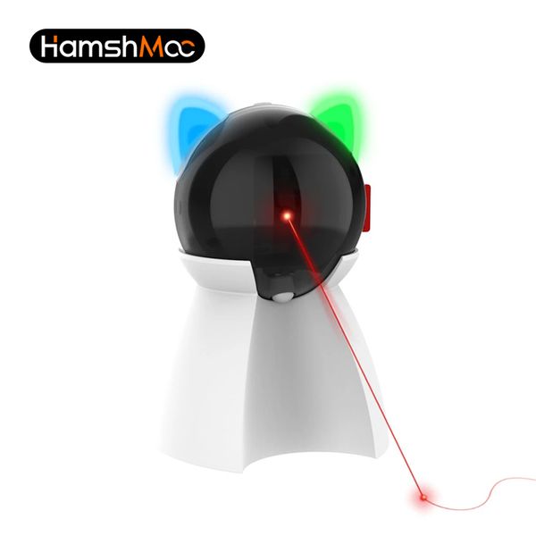 Hamshmoc Smart Laser Pointer Toy Toy Automatic Robot для игр интерактивные игрушки Cats Электронная заряжаемая USB -тизер 220510