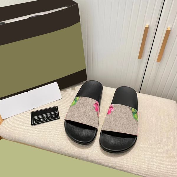 

designers slippers luxurys classic home slipper men women sandals slides shoes outdoor fashion couples flat bottom slipper summer beach shoe, Black