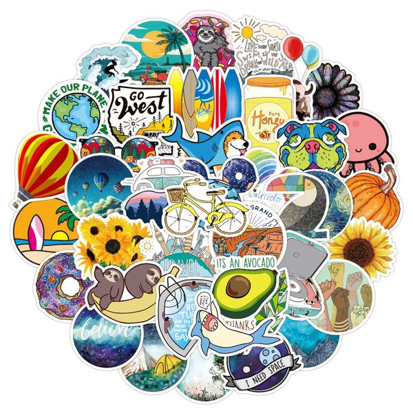 

100pcs car stickers graffiti ins small fresh for skateboard baby scrapbooking pencil case diary phone lapplanner decoration book album kids