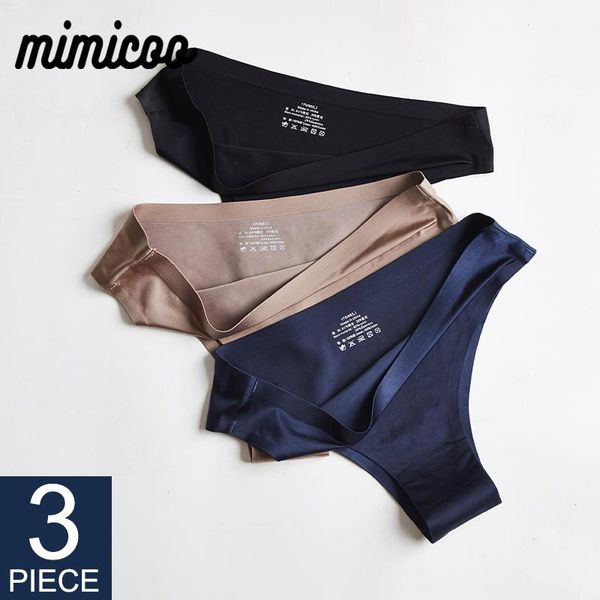 

women panties underwear fitness sports seamless female lingerie t-back g-string thong ice silk 3 pcs woman, Black;pink