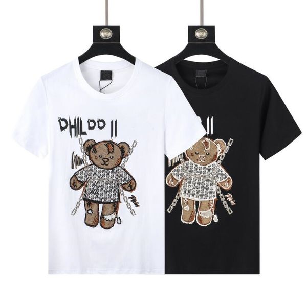 

2022 mens t shirt designer for men women shirts fashion tshirt with letters summer short sleeve man tee woman clothing asian size m-3xl, White;black