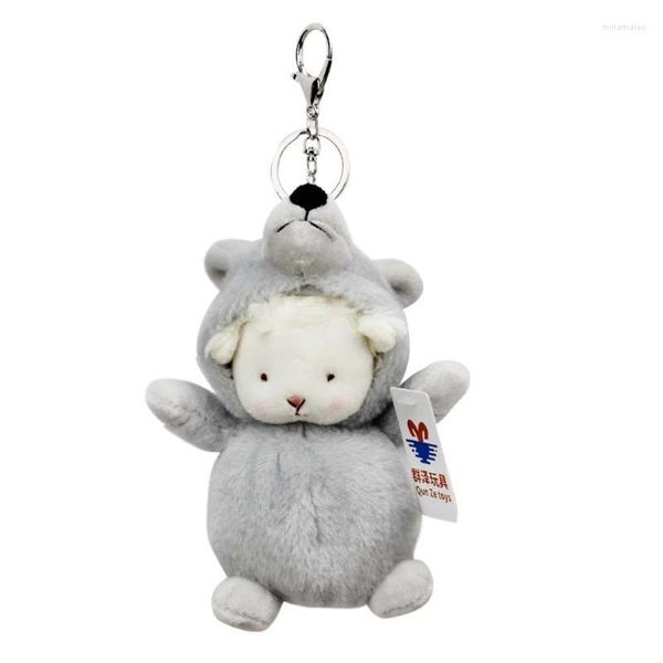 Portachiavi Giocattoli Ornamento Rana Portachiavi Foresta Animale Orso Pecora Bambole di peluche Portachiavi Agnello Giocattolo Alpaca Anello Miri22