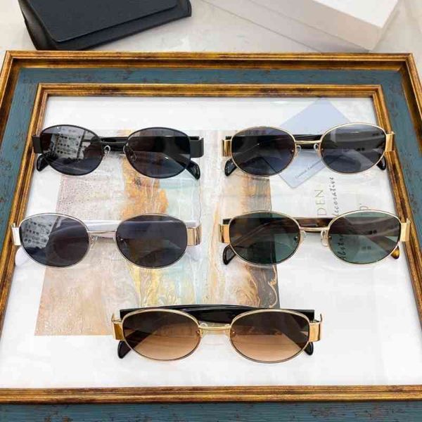 

sunglasses triumphal arch net red same metal oval sunglasses 4s6 k4xe, White;black