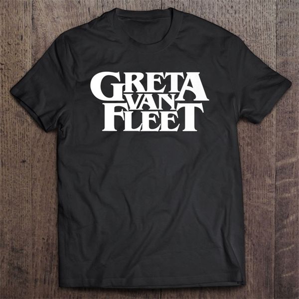 Offizielles weißes T-Shirt von Greta Van Fleet mit individuellem Druck, leeres Herren-Baumwoll-T-Shirt in Übergröße, Herren-T-Shirt, Herren-T-Shirt, 220609