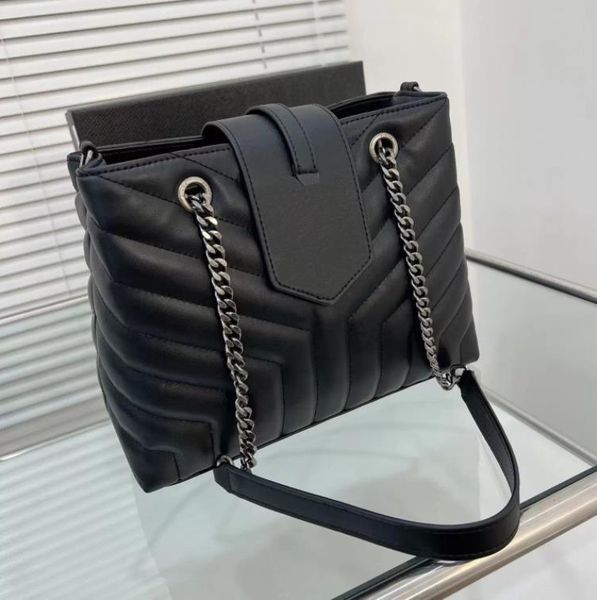 

shoulder bags 2022 ladies designer women handbag purses genuine leather cross body bag sliver gold chain shopping messenger totesh