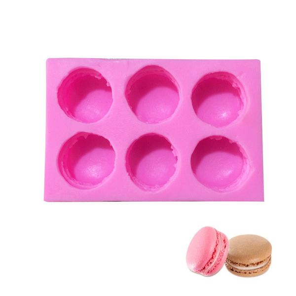 

macaron cake molds fondant cake chocolate moulds pink 6 holes 1222363