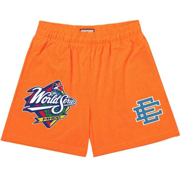 

hip hop ee basic shorts baseball world series specific 2022 men's casual fitness sports summer gym workout mesh pant, White;black