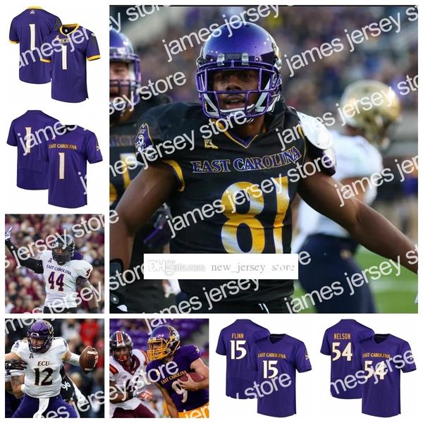 

custom ecu football jersey stitched 80 anthony watley alex flinn dwayne harris, Black