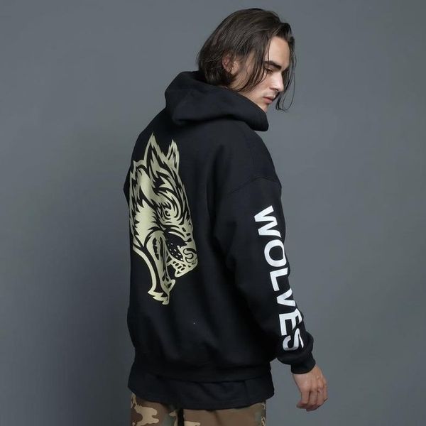 

men's hoodies & sweatshirts designer mens hoodie autumn men gyms fitness hooded sweatshirt bodybuilding long cotton loose joggers cloth, Black