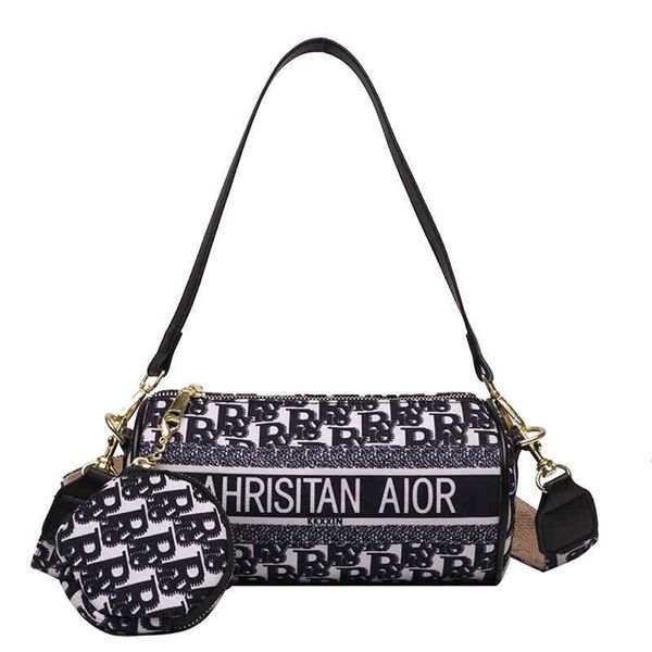 

red female version new printed pillow armpit single messenger design purses online