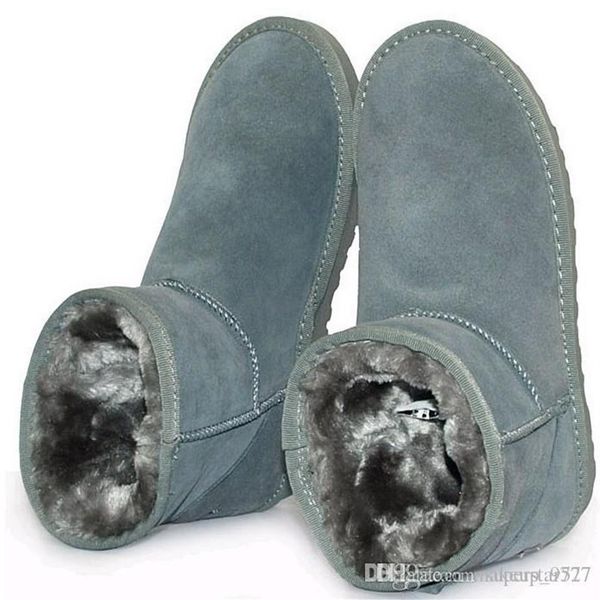 

factory classic women men popular australia genuine leather boots men's women's snow boots us5--us13 xmas gif317z, Black