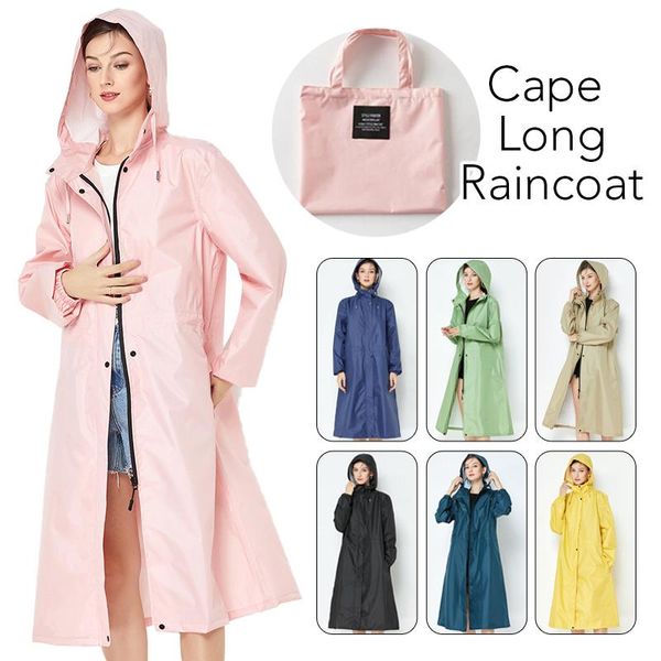 Женские траншевые пальто женские водонепроницаемые длинные дождь Леди дождь