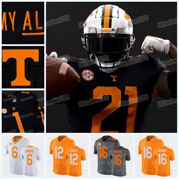 MitNess Personalizado NCAA Tennessee Volunteers College Football Jersey Jabari Pequeno Harrison Bailey Hendon Hooker Alvin Kamara Peyton Manning Trevon