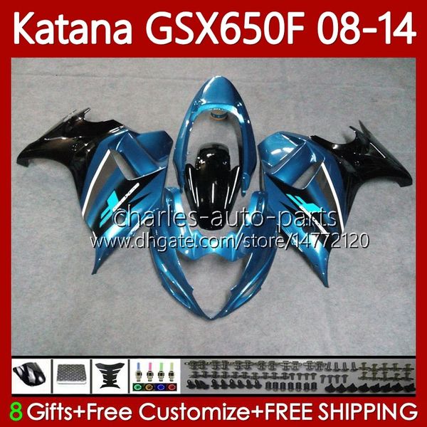 Bodys Suzuki Katana GSXF 650 GSX-650F GSX 650F kaporta 120no.42 GSXF650 GSX650F 08 09 10 11 12 13 14 CYAN BLACK GSXF-650 2008 2009 2010 2011 2012 2013 2014 PERSERING