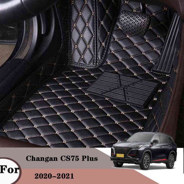 

car floor mats for changan cs75 plus 2021 2020 custom carpets car accessories interiors car styling leather covers rugs w220328