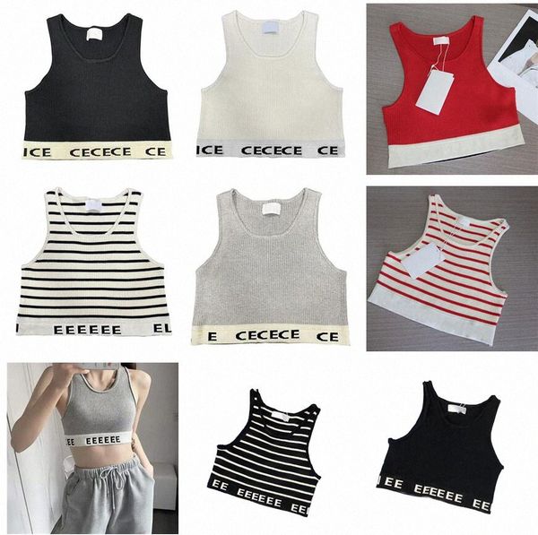 

letters knit tees tank t shirts womens sling sleeveless vest high elasticity big u neck camis ladies beach tanks summer vest knits w302#, White