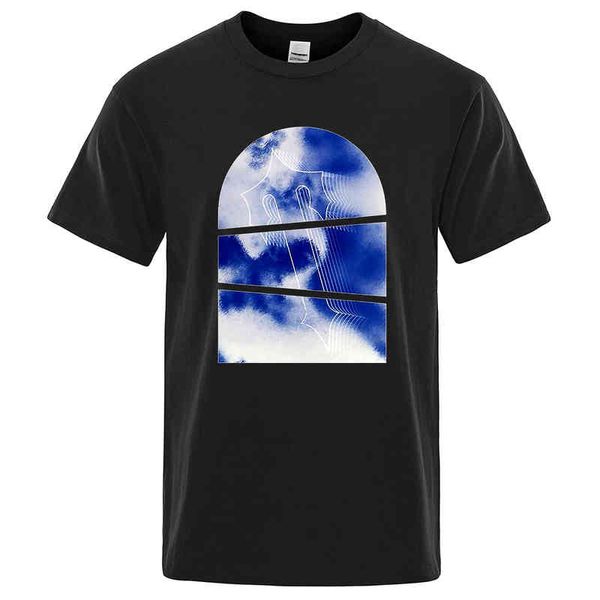 

trapstar aow sky brand print man t shirt breathable sweat clothes creativity street summer cotton mens tshirts, White;black