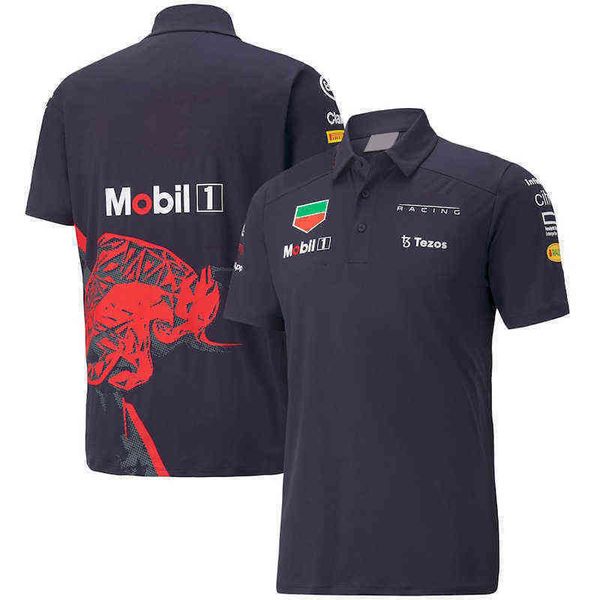 

2022 summer new f1 polos official website racing same polo shirt diy for team fans men's and women's outdoor extreme sports racing, White;black