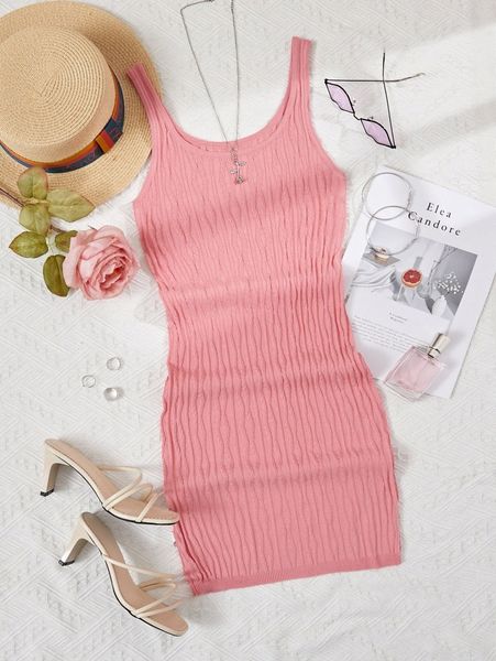 

solid textured sweater dress r3yd#, White;black