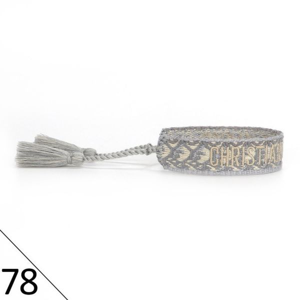

designer woven friendship bracelet luxury brand for women leopard printed rope bracelets embroidery braided with tassel bangle men jewelry c, Golden;silver