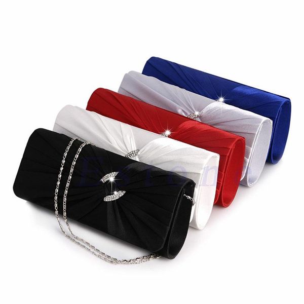 

evening bags fashion women's bridal shoulder clutch bag bling rhinestone chain handbag purse
