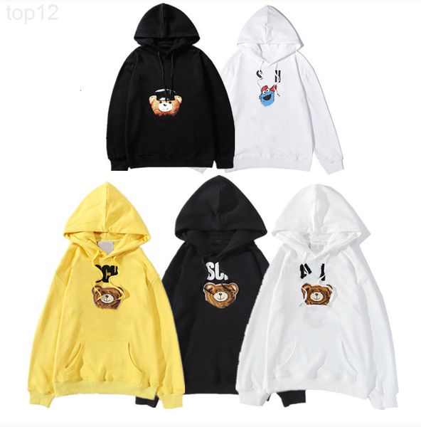 

the 764 luxurious personality men and women hoodies pullovers brand luxury designer hoodie sportswear sweatshirt fashion, Black
