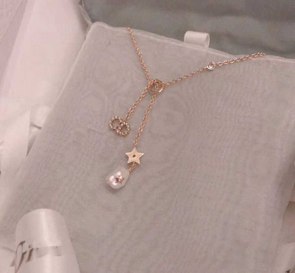 

designer midi original fresh pearl necklace female, Silver