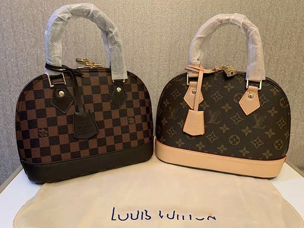 

lvs louiseity viutonity louiss vuttons alma bb shell bag luxury designer handbags women shoulder bags handbag with key lock shoulder strap 0