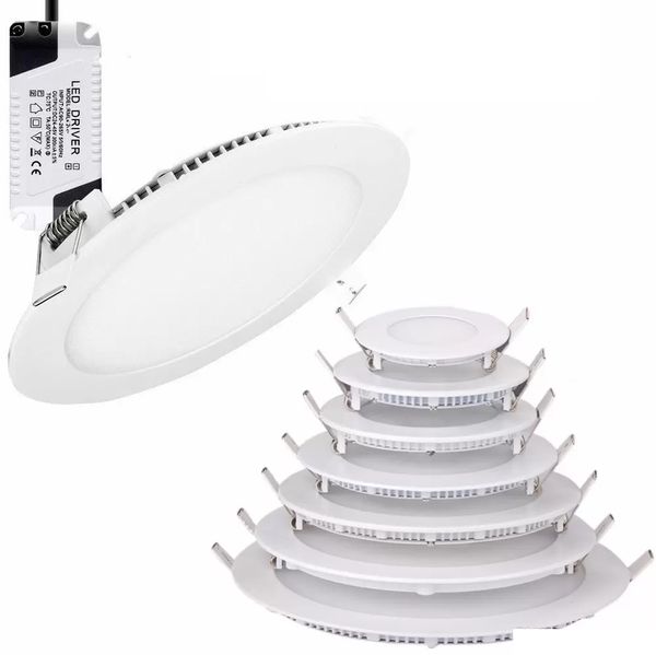 Faretti da incasso a led dimmerabili lampada calda/naturale/fredda bianco luci a pannello a led super sottili