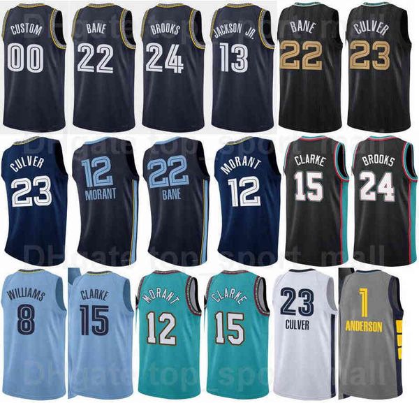 

basketball screen printed 75th anniversary ja morant jersey 12 desmond bane jaren jackson jr 13 deanthony melton 0 kyle anderson 1 team