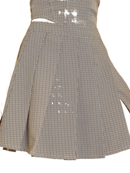 

unique21 plaid print pleated skirt t7xw#, Black