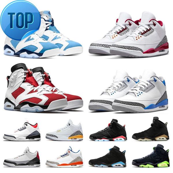 

men 6s basketball shoes unc carmine mens sneakers infrared reflective hare oreo tinker trainer outdoor sports eur 40-47250b, Black