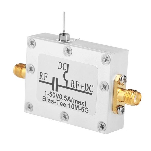 10MHz-6GHz BIAS TEE TEE BRANDA BRANGEIRA FREQUÊNCIA FREQUENCE Microoxial Coaxial Pinco T Medule Acesso DC1-50V Módulo de amplificador RF