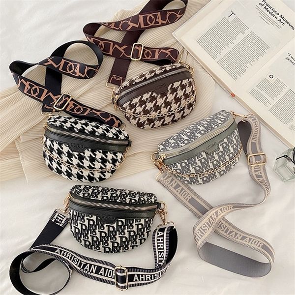 

children's chest autumn and winter new fashion wide belt foreign style men's girls' knitted messenger waist clearance outlet
