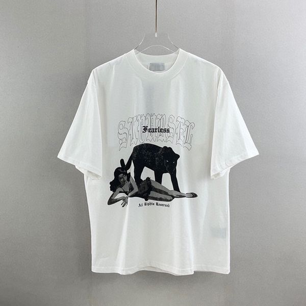 

22fw spring summer germany black leopard print t shirt tee short sleeve women mens fashion tshirts, Black;brown