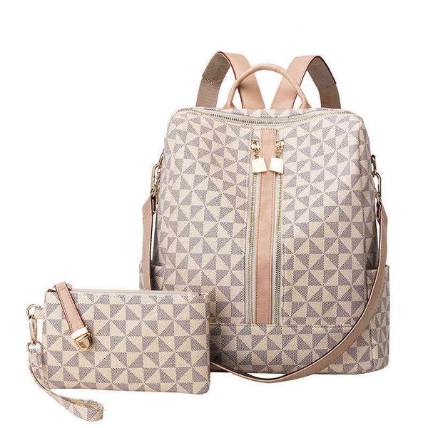 

school bags new fashion backpack ladies large capacity mother and child women's bag personality 220802