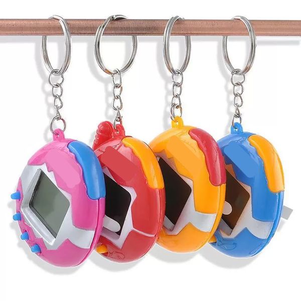 Nano Baby Virtual Pet Schlüsselanhänger Charm Strap Elektronisches digitales Tierzubehör Klassische Uhr Schlüsselanhänger Retro-Spielspielzeug für Kinder Kind Erwachsene Jungen Mädchen