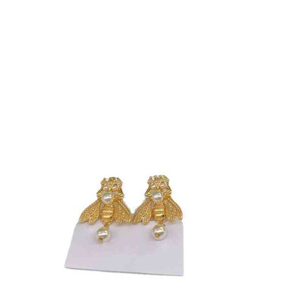 

88% off wholesale store ancient pearl earrings exaggerate cool wind earrings net red same type lovers gift, Golden