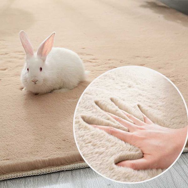 Tappeti Tappeto spesso in peluche per soggiorno Tappeti antiscivolo Bagno Pavimento super assorbente Morbido velluto Tappetino per animali domestici Decorazioni per la casaTappeti