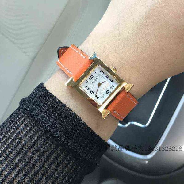 

fashion women's watch designer fashion table capecod memphis h gold digital orange lychee grain leather small, Slivery;golden