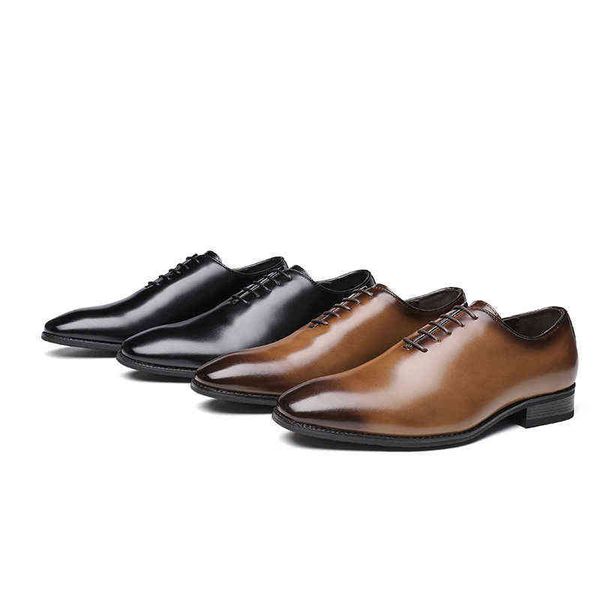 

dres shoe men suit formal shoe real leather lace up male busines simple classic japanese social derby black 220723