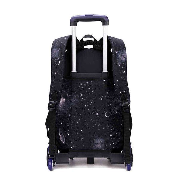 Neue 2 Rädern Reise Rollgepäck Tasche Schultrolley Rucksack Für Jungen kinder Reiserucksack Auf rädern Schulrucksäcke Kind